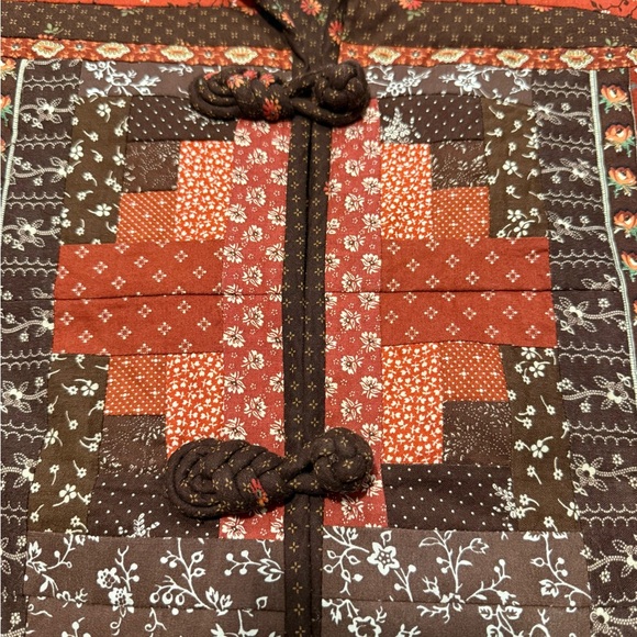 Handmade Quilted Folk Art Jacket | Patchwork Prairie Coat - Picture 12 of 16